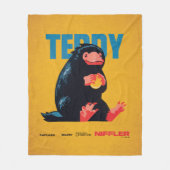 Teddy Vintage Graphic Fleecedecke (Vorderseite)