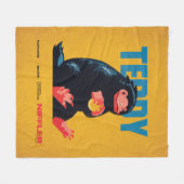 Teddy Vintage Graphic Fleecedecke (Vorderseite (Horizontal))