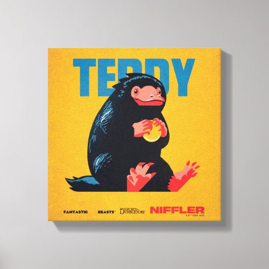 Teddy Vintage Graphic Leinwanddruck (Vorderseite)