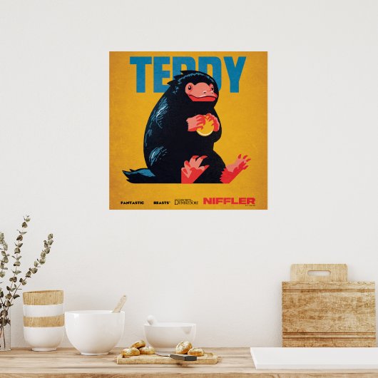 Teddy Vintage Graphic Poster (Küche)
