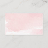 Teddy von Zwillingsmädchen trägt eine Rosa-Blütenp Begleitkarte (Rückseite)