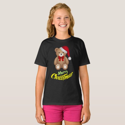 Teddy Weihnachten T-Shirt (Vorne ganz)