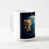 Teddy Weltraum-Abenteuer Kaffeetasse (Vorderseite Links)