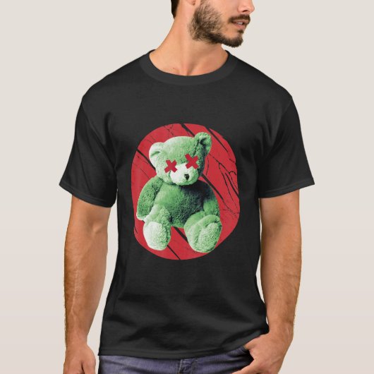 Teddy What Horror Murderous Teddy Bear What T-Shirt (Vorderseite)