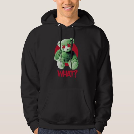 Teddy What Horror Teddy Bear What Hoodie (Vorderseite)