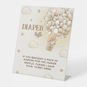 Teddy-Windelballons Sockelschild (Vorderseite)