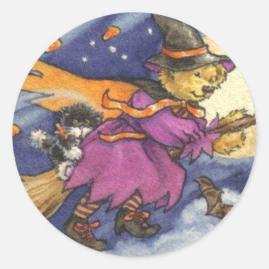 Teddy Witch Sticker (Vorderseite)