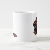 Teddy With Tie Graphic Jumbo-Tasse (Vorderseite)