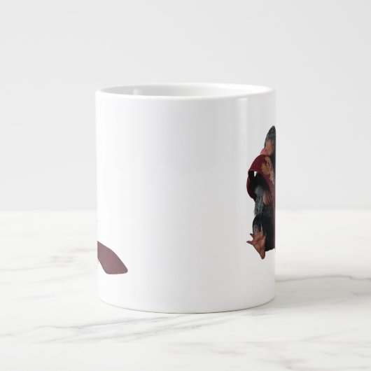 Teddy With Tie Graphic Jumbo-Tasse (Vorderseite)
