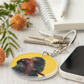 Teddy With Tie Graphic Schlüsselanhänger (Vorderseite rechts)