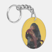 Teddy With Tie Graphic Schlüsselanhänger (Vorderseite links)