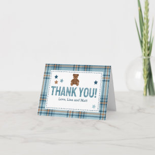Teddybär 1. Geburtstag oder Baby Shower Danke