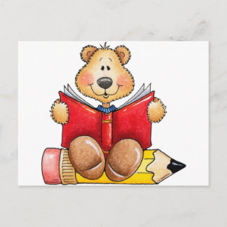 Teddybär-Ablesen Postkarte