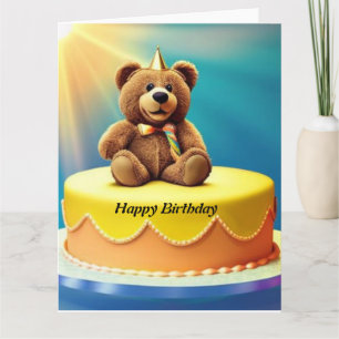 Teddybär  Alles Gute zum Geburtstag  Karte