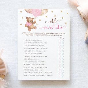 Teddybär-Altes-Weiber-Geschichten-Geschlecht-Enthü Einladung