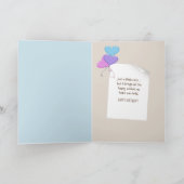 Teddybär am Strand Karte (Innenseite)