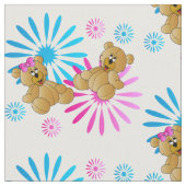 Teddybär| Änderung der Hintergrundfarbe Stoff (Nahaufnahme)