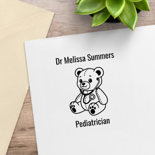 Teddybär Arzt Kinderarzt Gummistempel