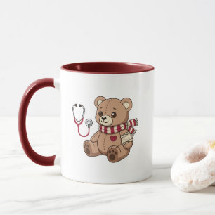 Teddybär-Arzt Kinderarzt Stethoskop Tasse