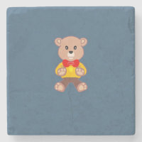 Teddybär auf Blau