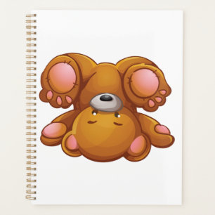 Teddybär auf dem Kopf Planer