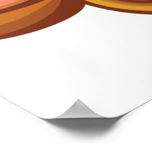 Teddybär auf dem Kopf Poster (Ecke)