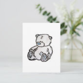 Teddybär aus dem Dachboden Postkarte (Stehend Vorderseite)