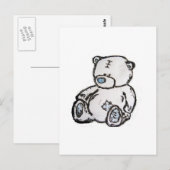 Teddybär aus dem Dachboden Postkarte (Vorne/Hinten)