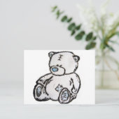 Teddybär aus dem Dachboden Postkarte (Stehend Vorderseite)