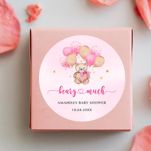 Teddybär-Baby-Klassik-Rundaufkleber Runder Aufkleber