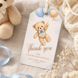 Teddybär-Baby-Party-Dankeschön Geschenkanhänger