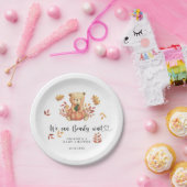 Teddybär-Baby-Party im Herbst Pappteller (Party)