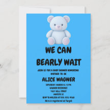 Teddybär-Baby-Shower-Einladung