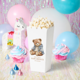 Teddybär-Baby-Shower-Einladung Kann kaum warten Geschenkschachtel