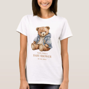 Teddybär-Baby-Shower-Einladung Kann kaum warten T-Shirt
