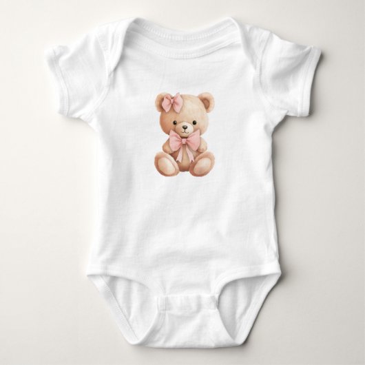 Teddybär Baby Strampler (Vorderseite)