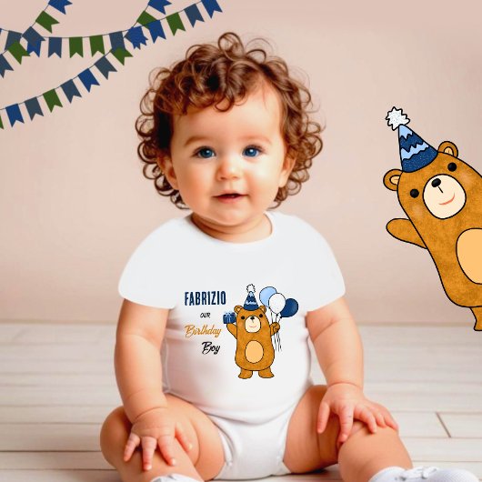 Teddybär Baby Strampler