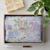 Teddybär, Babymuster Seidenpapier (Geschenk)