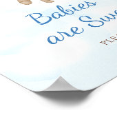 Teddybär Babys sind süß Poster (Ecke)