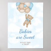 Teddybär Babys sind süß Poster (Vorne)