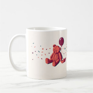 Teddybär-Ballon-Risograph-Tasse Kaffeetasse