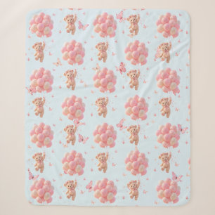 Teddybär-Ballons Schmetterlinge Sherpadecke