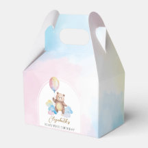 Teddybär-Ballonwolken Beary Erster Geburtstag