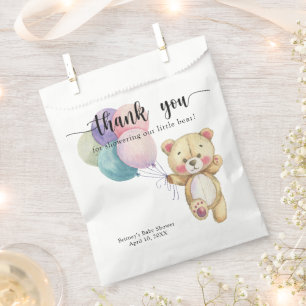 Teddybär-Balloons - danke Geschenktütchen