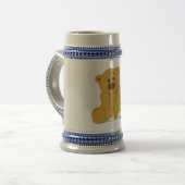 Teddybär Bierglas (Vorderseite Links)