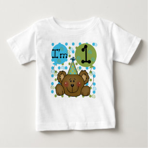 Teddybär bin ich ein erster Geburtstag Baby T-shirt