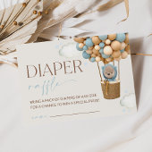 Teddybär, Blauer Ballon, Windelwirbel Begleitkarte