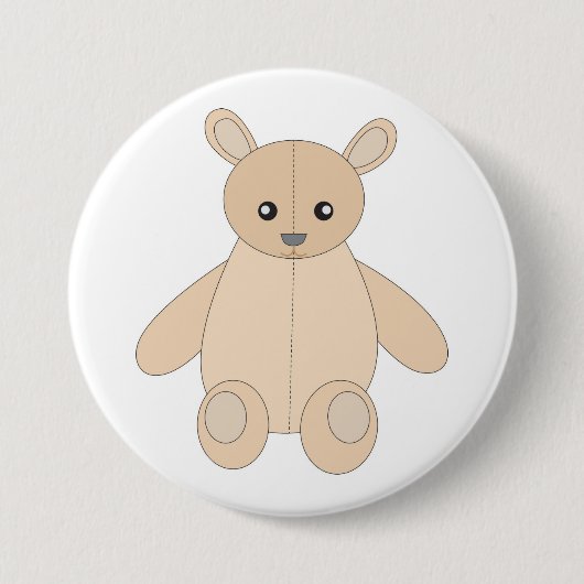 Teddybär Button (Vorderseite)