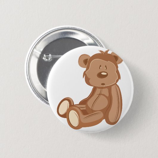 Teddybär Button (Vorne & Hinten)