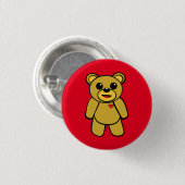 Teddybär Button (Vorne & Hinten)
